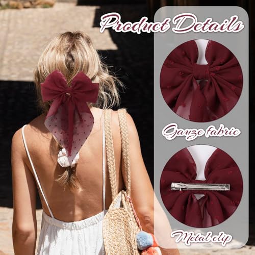 Save 50% on 8-Pack Elegant French Bow Hair Clips - Image 4