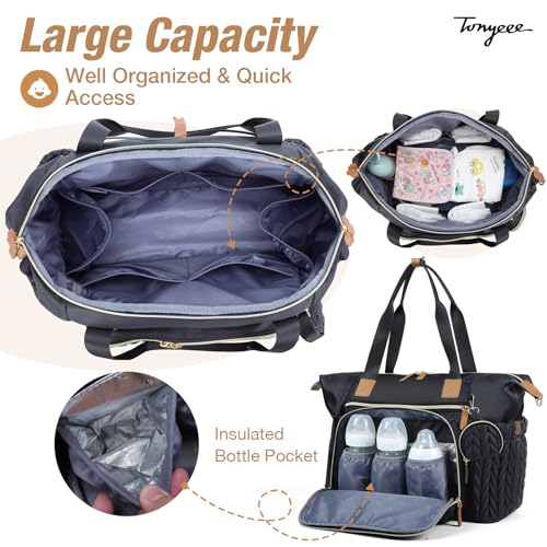 50% Off Large Tonyeee Diaper Bag Tote - Use Code GN3MSPMR - Image 4