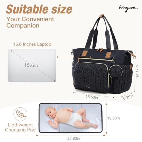 50% Off Large Tonyeee Diaper Bag Tote - Use Code GN3MSPMR - Image 5
