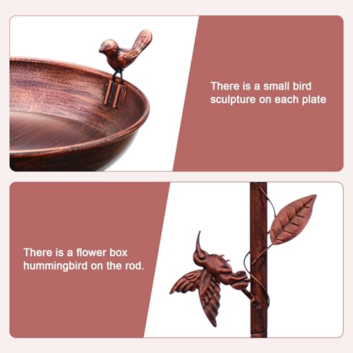 5% Off 2-in-1 Bird Feeder and Bath for Garden - Image 5