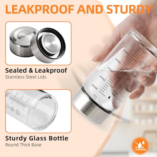 50% Off FANS-ONE 12oz Glass Juice Bottles 4-Pack - Image 3
