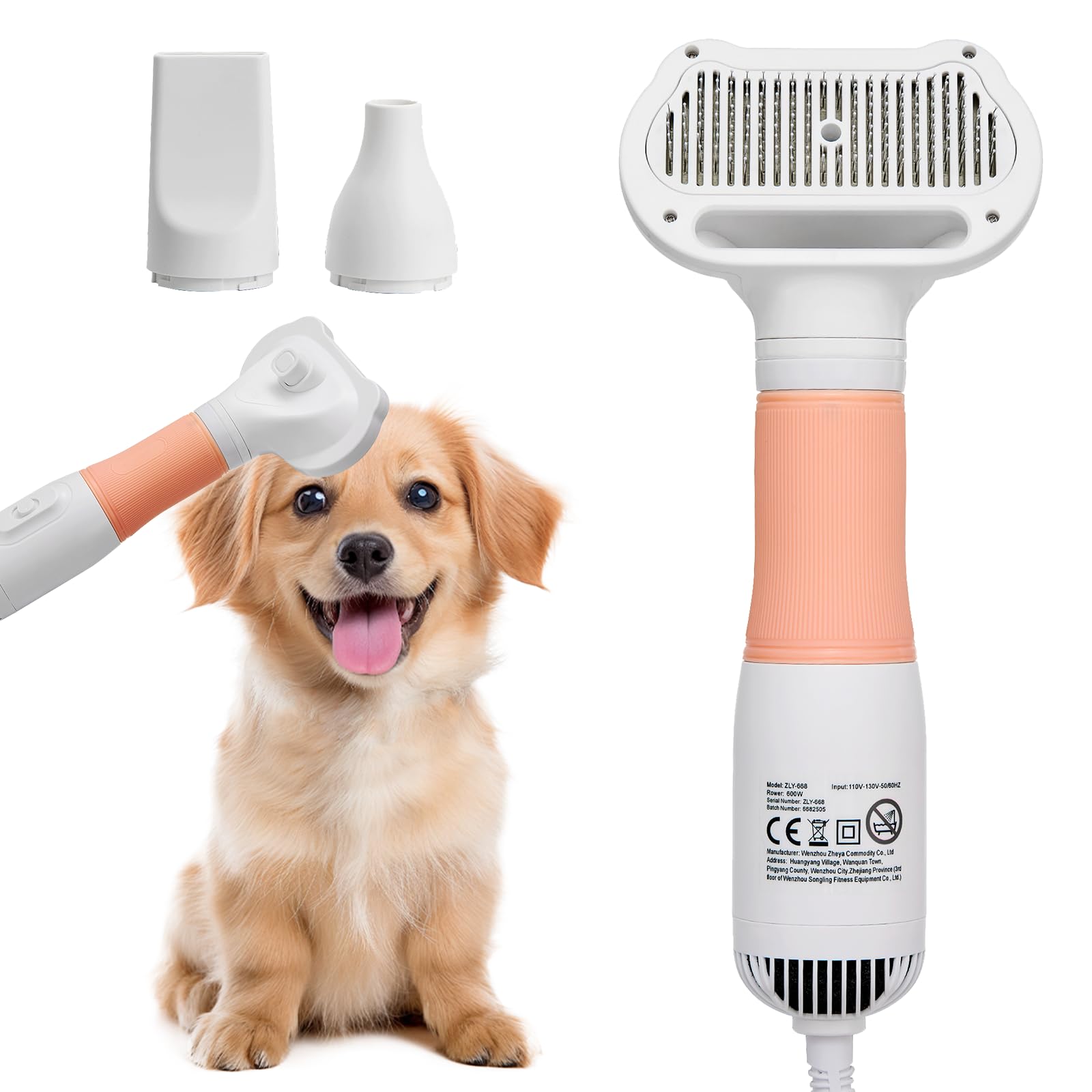 50% Off POPET 3-in-1 Pet Hair Dryer & Brush