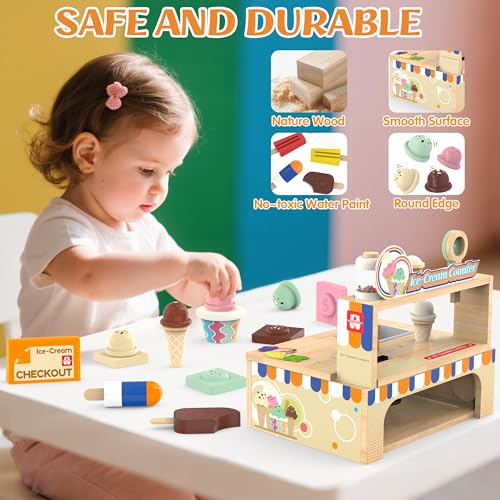 50% OFF Wooden Ice Cream Toy Set for Toddlers - Code 272T8OIS - Image 5