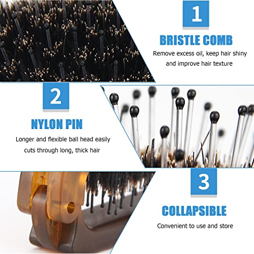 50% Off Folding Travel Hair Brush with Code JIZBMFRH - Image 3