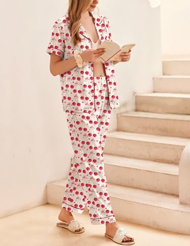 32% Off Ekouaer Silky Satin Pajama Set for Women - Image 4