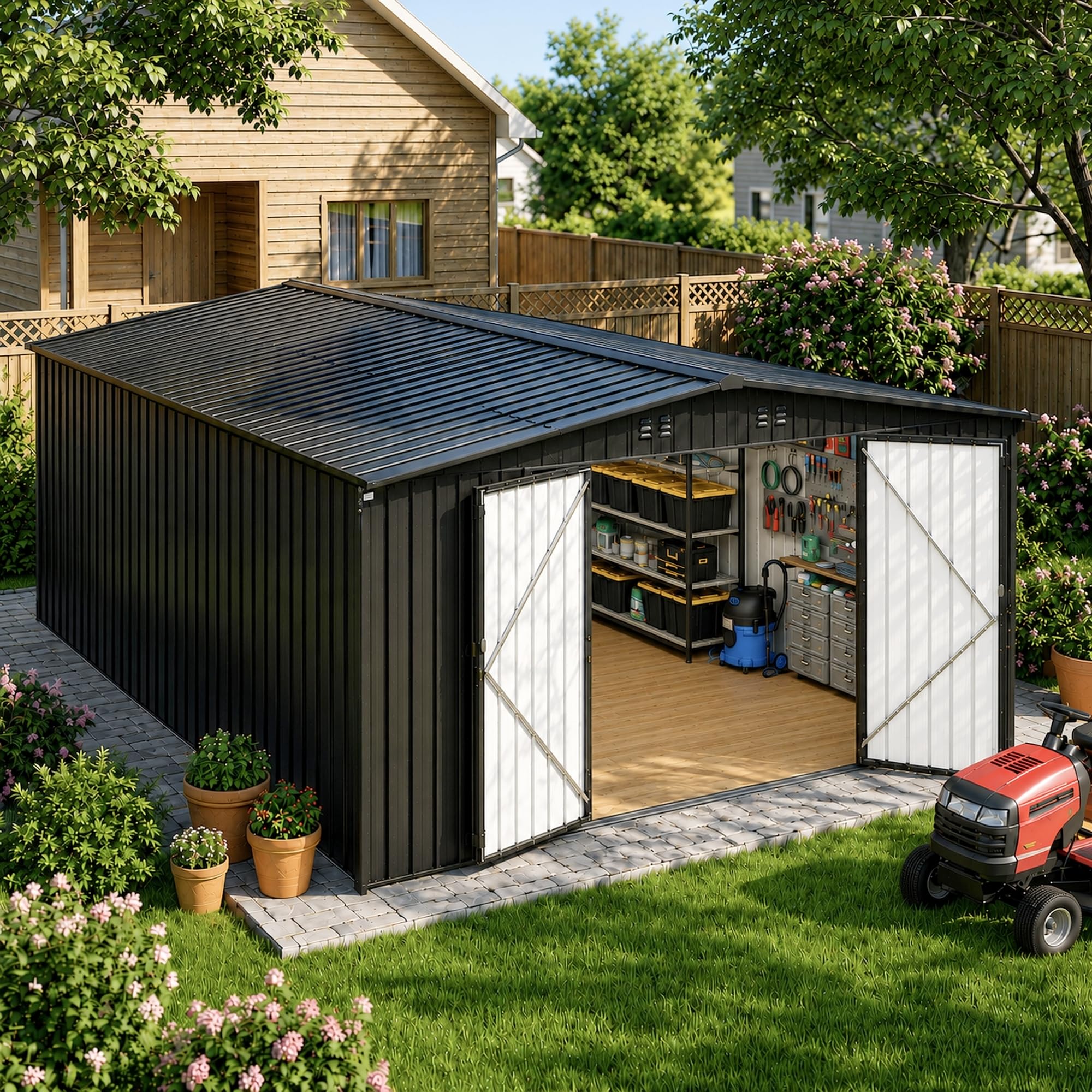 22% Off MNLR 10x14 FT Large Metal Storage Shed