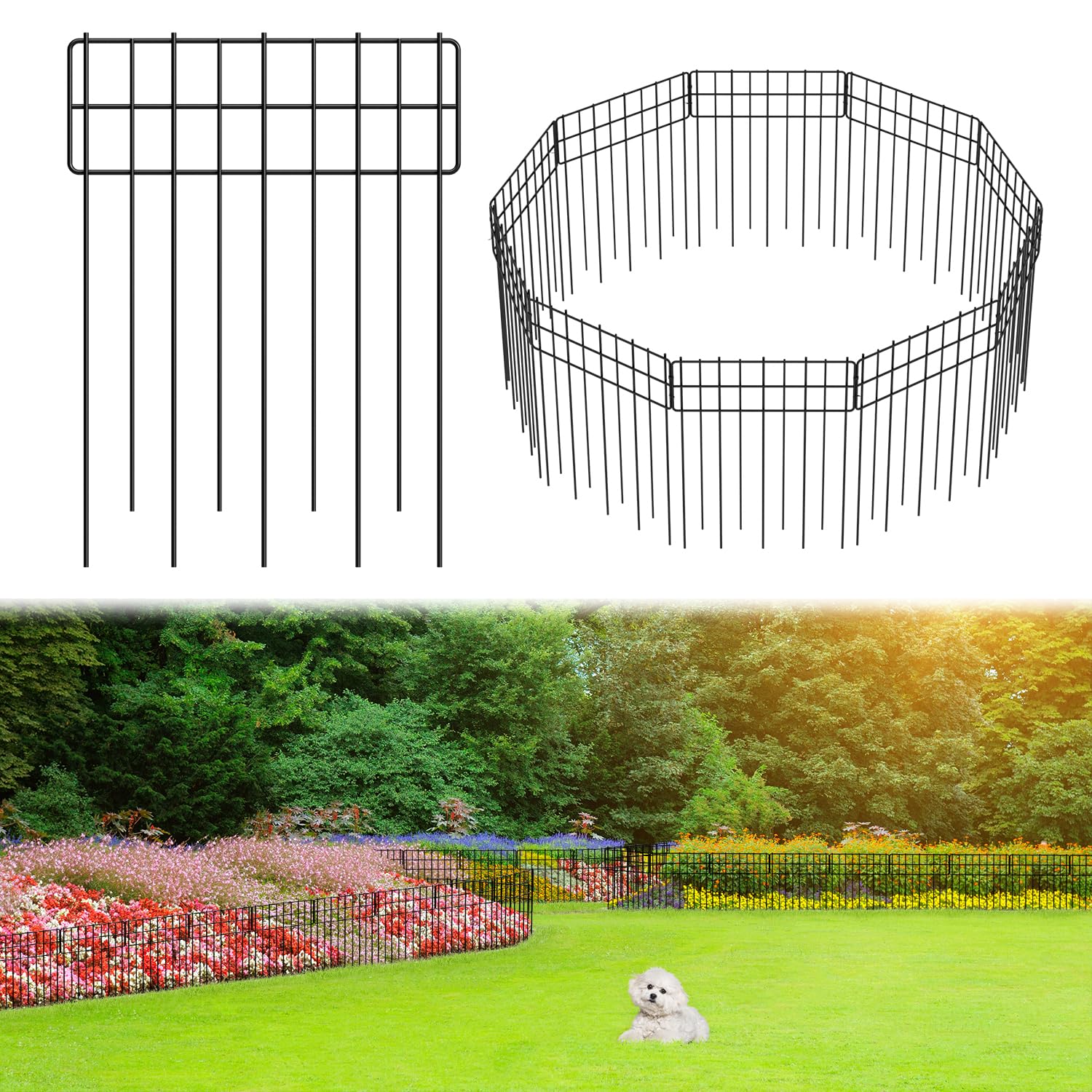 50% Off Decorative Garden Fence – 10 Panels, No-Dig Border - Image 1