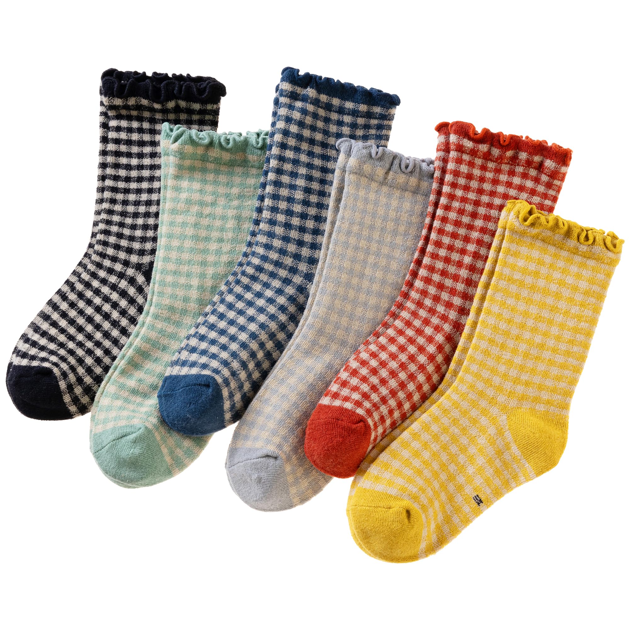 50% Off SeeyAN Girls Ruffle Socks - 6 Pairs - Image 1
