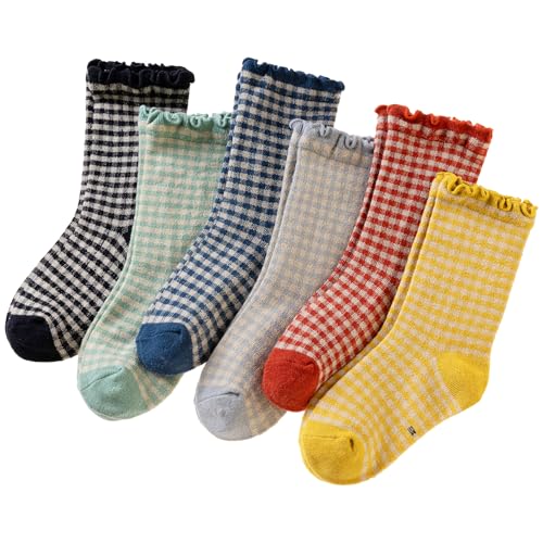 50% Off SeeyAN Girls Ruffle Socks - 6 Pairs - Image 2