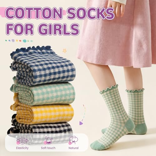 50% Off SeeyAN Girls Ruffle Socks - 6 Pairs - Image 5