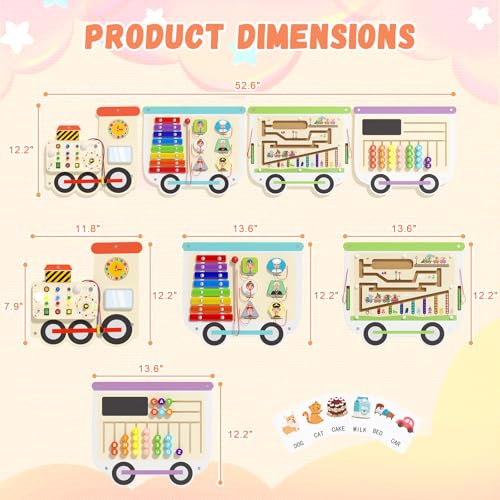 50% Off Spacocld Montessori Sensory Wall Board for Toddlers - Image 4