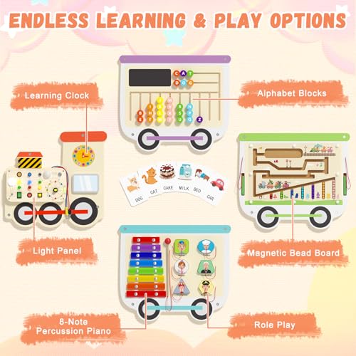 50% Off Spacocld Montessori Sensory Wall Board for Toddlers - Image 6