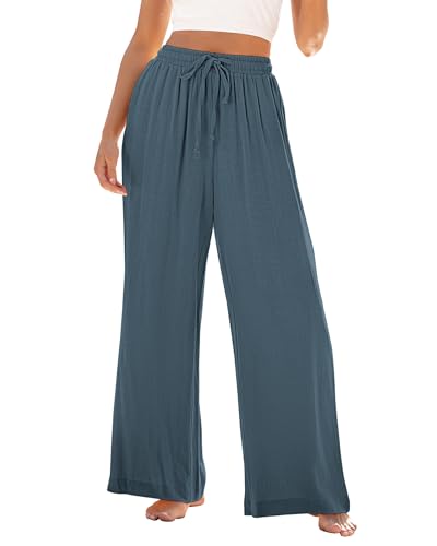 Save 40% with code VU4BGN53 on GRAPENT Linen Wide Leg Pants - Image 2