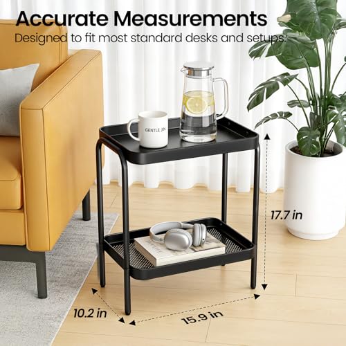 53% Off NobleForm Narrow Side Table with Storage Shelves - Image 3
