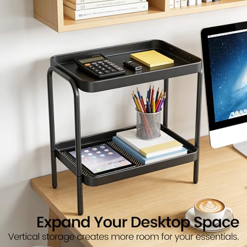 53% Off NobleForm Narrow Side Table with Storage Shelves - Image 6