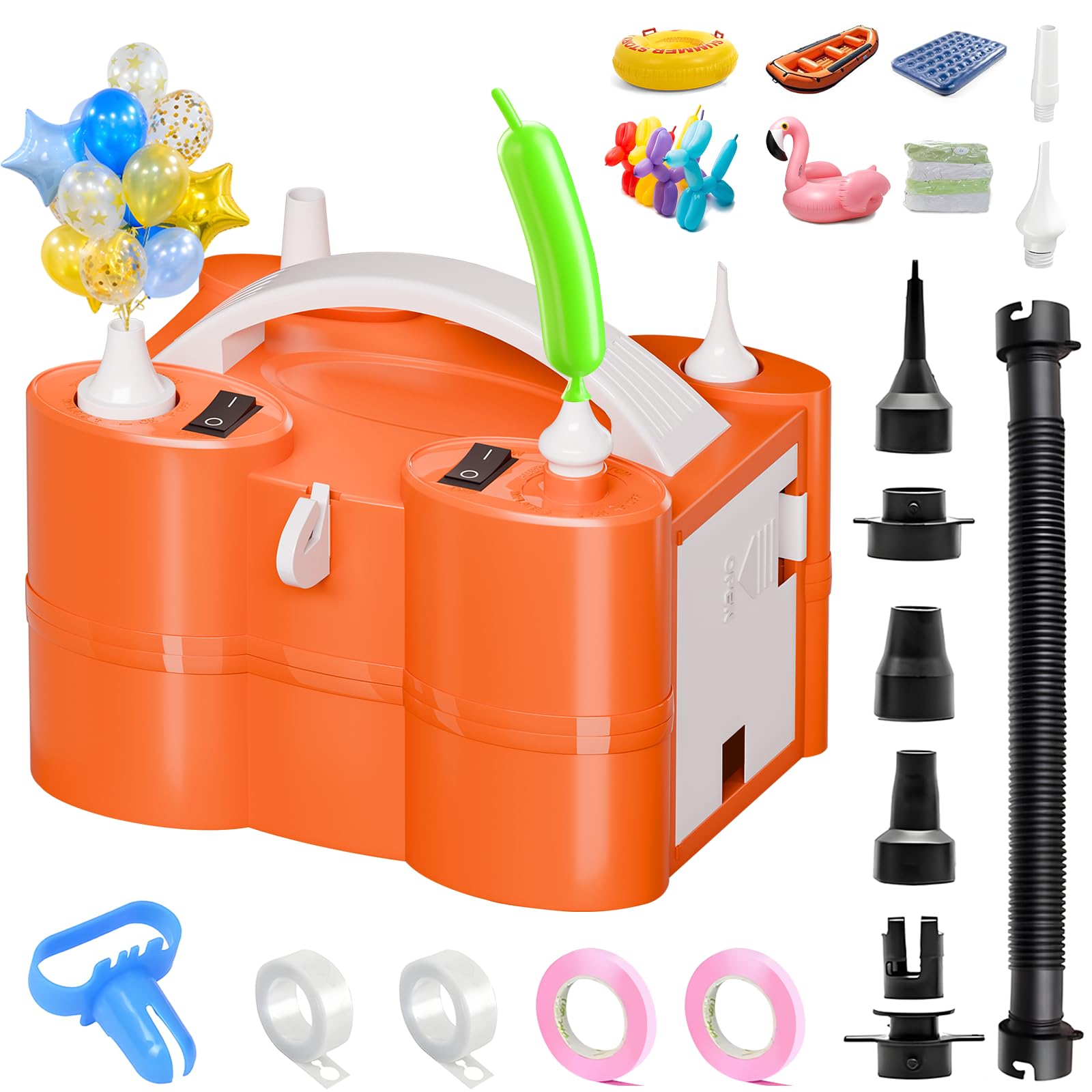 3-in-1 Electric Balloon Pump at 40% Off – Use Code K6SFKT6E - Image 1