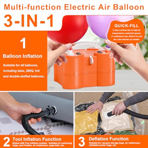 3-in-1 Electric Balloon Pump at 40% Off – Use Code K6SFKT6E - Image 3