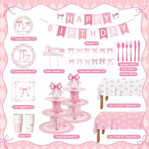 Save 50% on 198-Piece Pink Ribbon Party Kit - Image 3