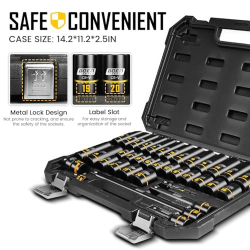 Save 30% on boen 36-Piece 1/2" Impact Socket Set - Image 7