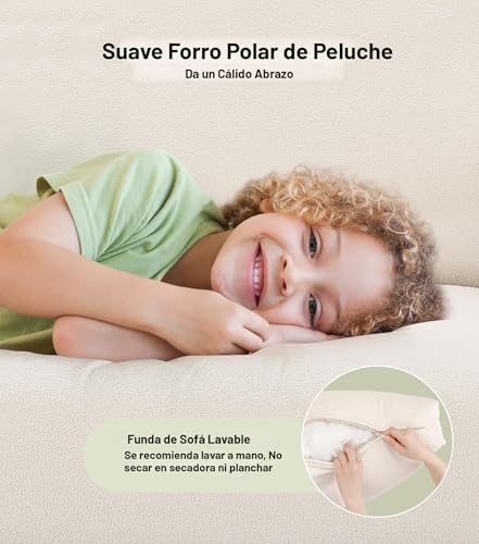 Save $90 on Welzona 83-Inch Plush Sofa with 2 Pillows - Image 5
